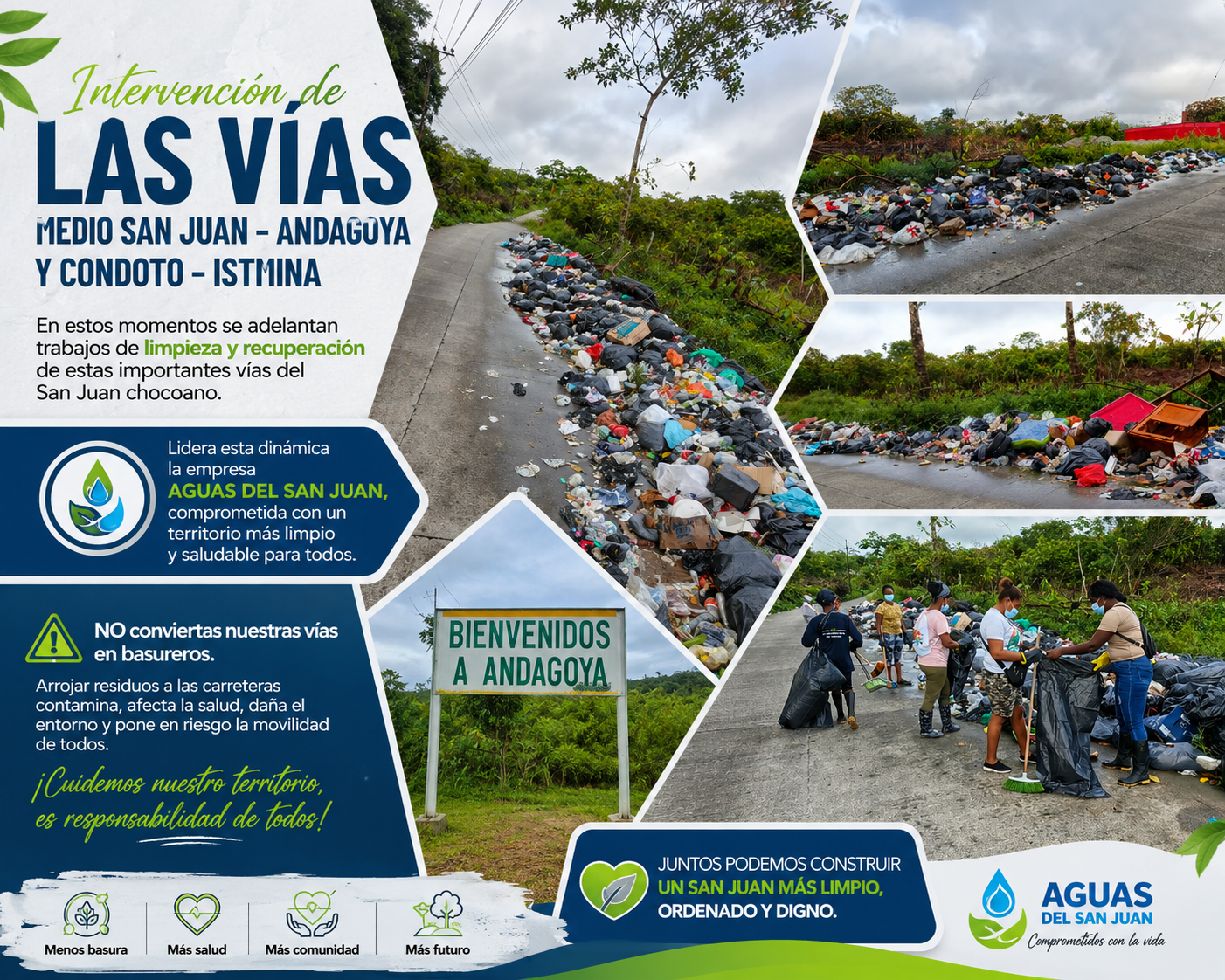 CAMPAÑA DE RECOLECCIÓN DE RESIDUOS VÍA MEDIO SAN JUAN ISTMINA Y CONDOTO
